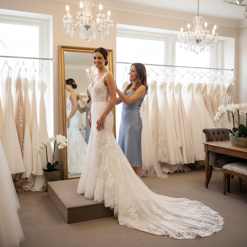 10 zasad przymiarek sukni ślubnej: jak przejść przez ten proces z pewnością siebie-1