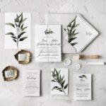 Zaproszenia z eukaliptusem