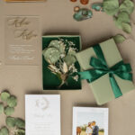 Zielone Pudełko Zaproszenie dla Rodziców: Wyjątkowe Zaproszenia dla Mamy na Ślub, z Zdjęciem dla Taty