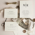 „Minimalistyczne i rustykalne zaproszenia ślubne: Proste i nowoczesne wzory”