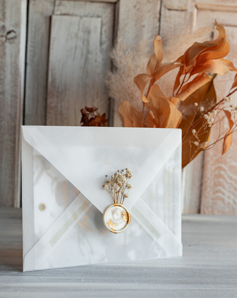 Eleganckie Złote zaproszenia ślubne ze zdjęciem - Zaproszenie na ślub z Waszym zdjęciem-4