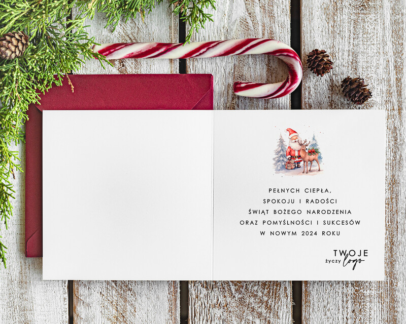 Eleganckie kartki świąteczne dla firm z Twoim logo: doskonały sposób na złożenie pracownikom życzeń!-1