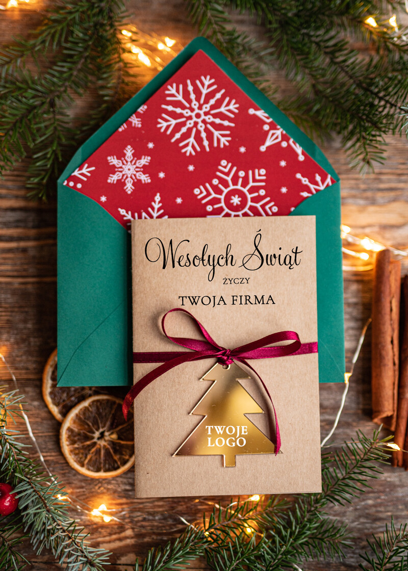 Kartki świąteczne z logo Twojej firmy - niech radość rozkwitnie na papierze!

Kartki ze złotą bombką z logo Twojej firmy - świecący prezent dla Twoich klientów!-0