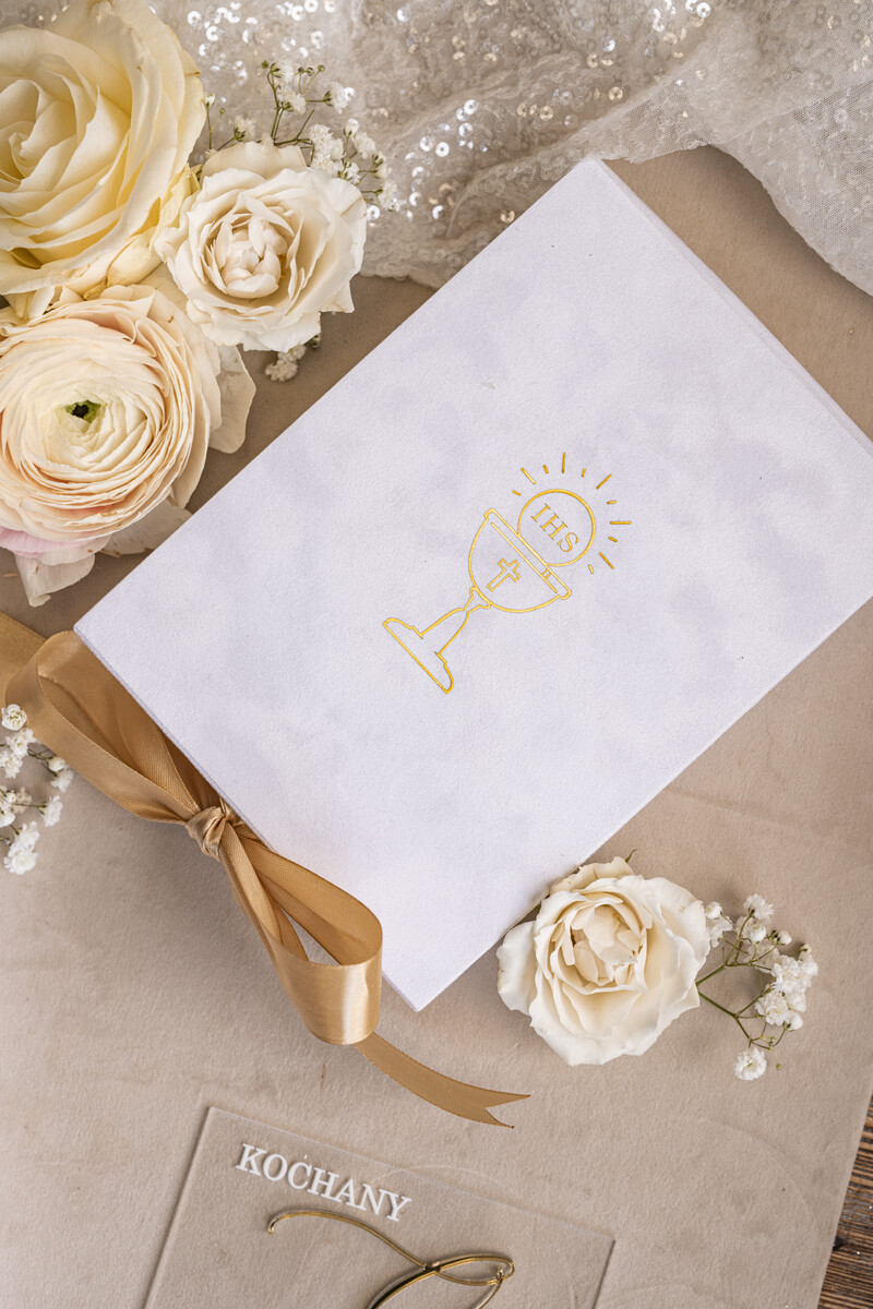 Eleganckie zaproszenia na Pierwszą Komunię dla Matki Chrzesnej i Rodziców Chrzestnych, Zaproszenie VIP dla Baci i Dziadka-15